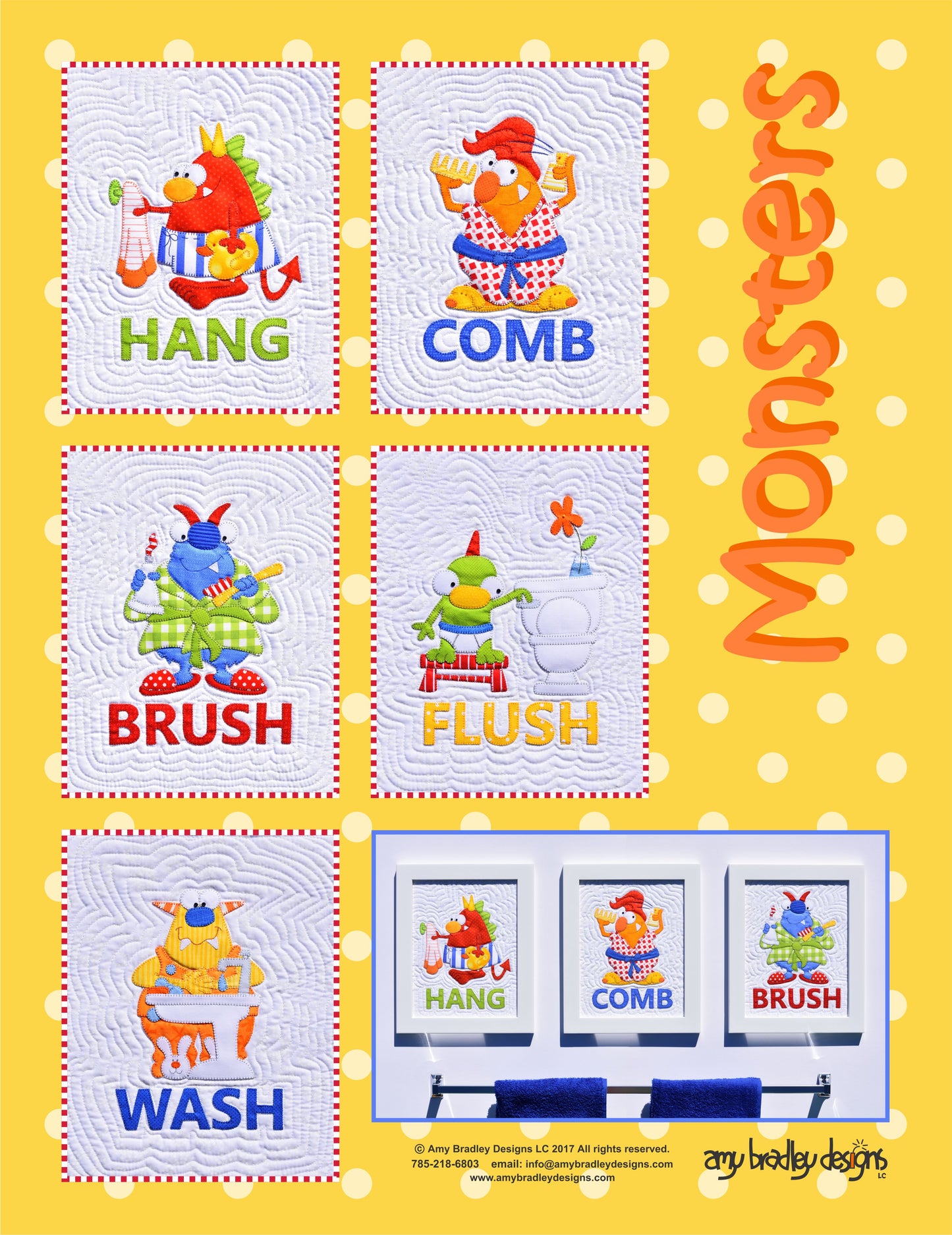 Monsters Wallhanging Download Pattern